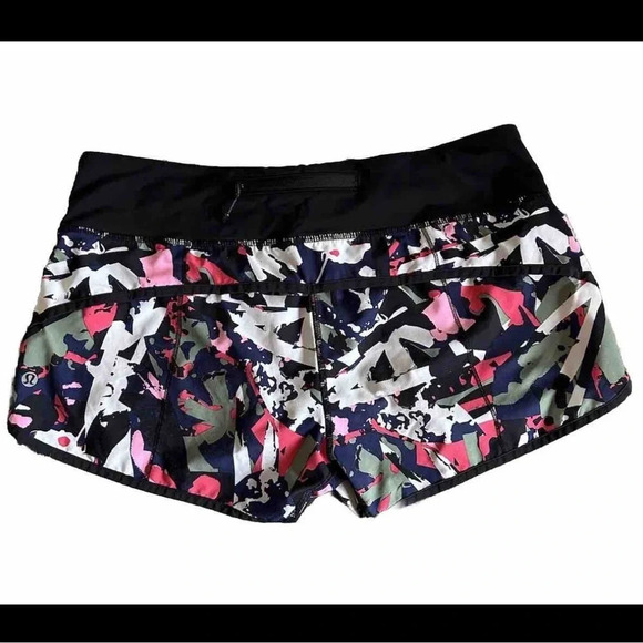 lululemon athletica Pants - lululemon Run: Speed Shorts 3” Women’s Size 8 in Pop Cut Boom Juice Multi